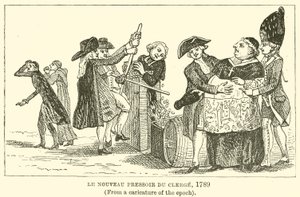 Le Nouveau Pressoir du Clergé, 1789, (Da una caricatura dell